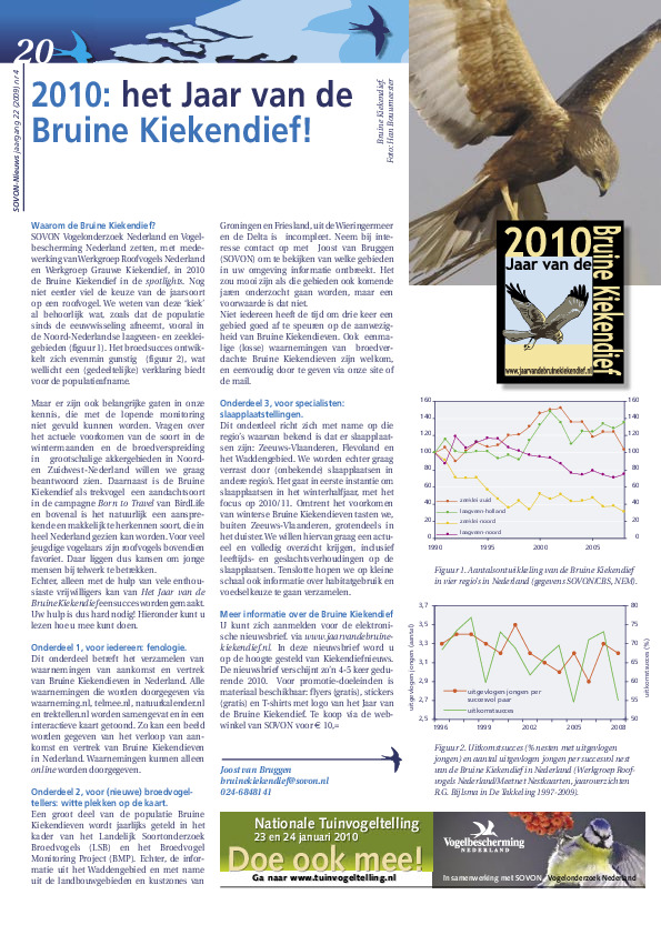 Omslag 2010: het Jaar van de Bruine Kiekendief