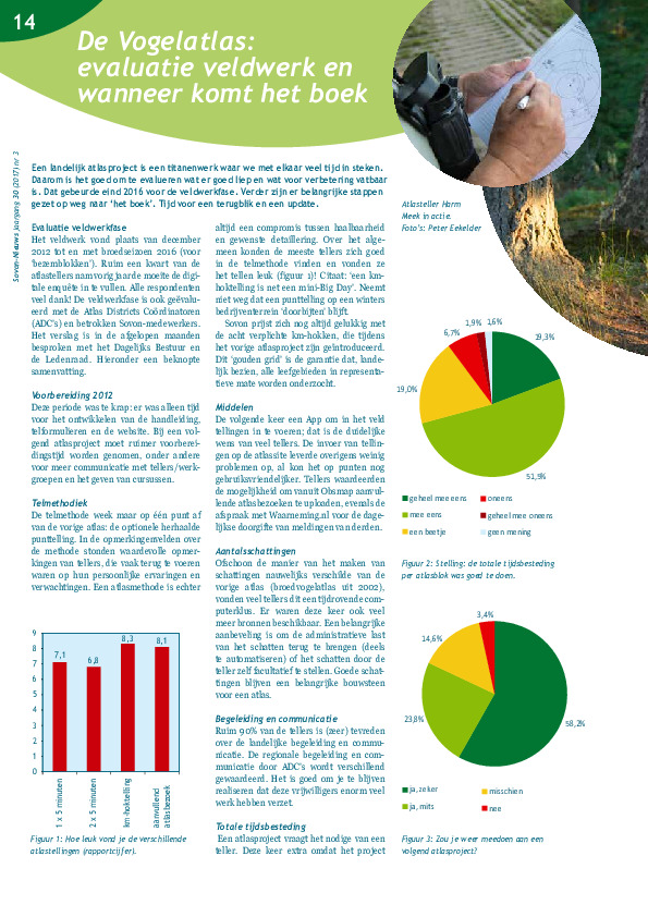 Omslag De vogelatlas: evaluatie veldwerk en wanneer komt dat boek