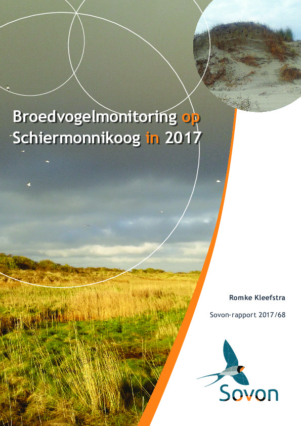 Omslag Broedvogelmonitoring op Schiermonnikoog in 2017