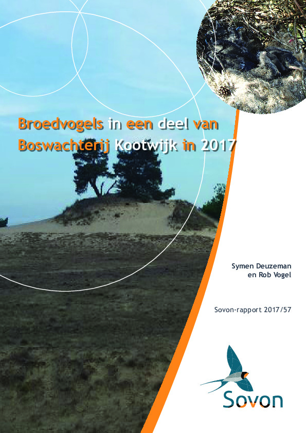 Omslag Broedvogels van Kootwijk in 2017