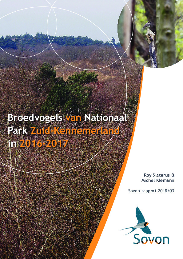 Omslag Broedvogels van Nationaal Park Zuid-Kennemerland in 2016-2017