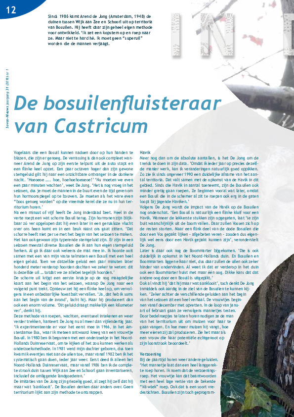 Omslag In de klei: De bosuilenfluisteraar van Castricum