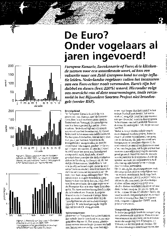 Omslag De Euro? Onder vogelaars al jaren ingevoerd!