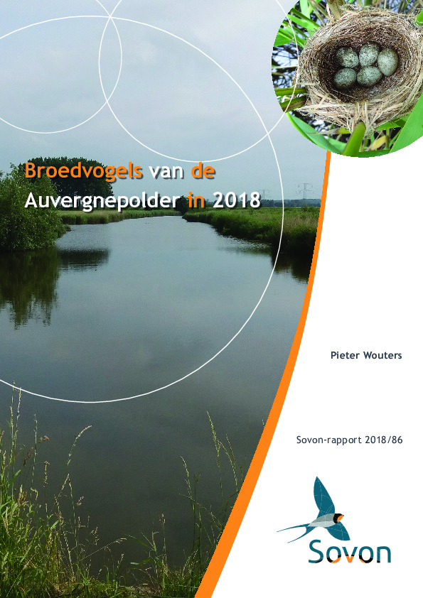 Omslag Broedvogels van de Auvergnepolder in 2018