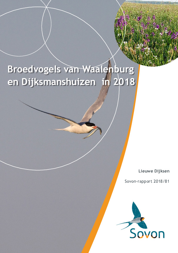 Omslag Broedvogels van Waalenburg en Dijksmanshuizen  in 2018