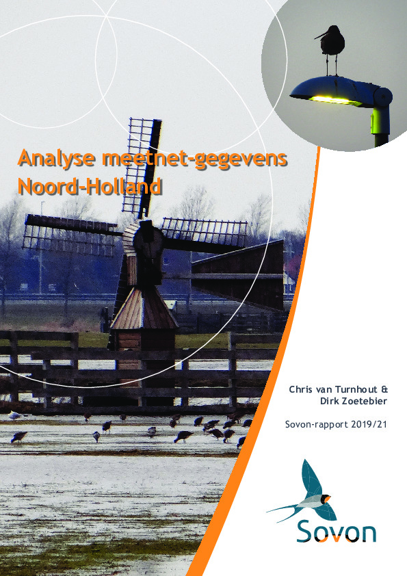 Omslag Analyse meetnet-gegevens Noord-Holland