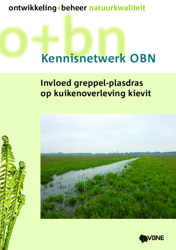 Omslag Invloed greppel-plasdras op kuikenoverleving kievit