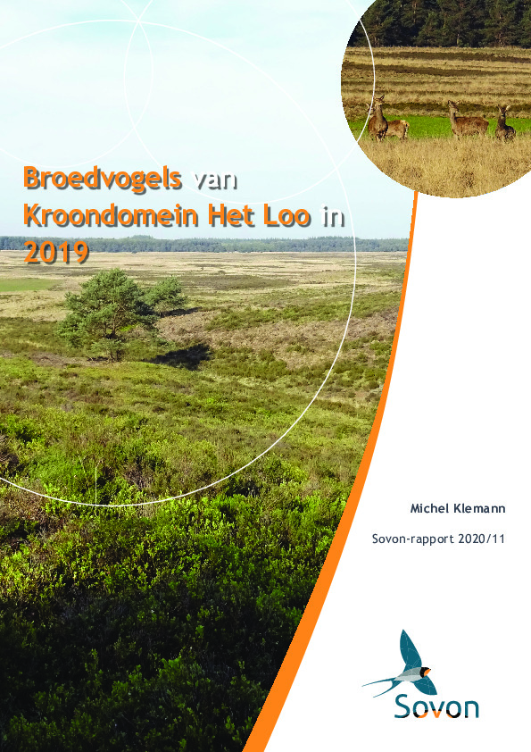 Omslag Broedvogels van Kroondomein Het Loo in 2019