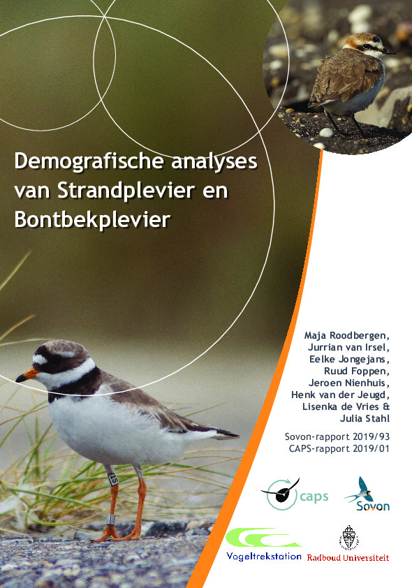 Omslag Demografische analyses van Strandplevier en Bontbekplevier