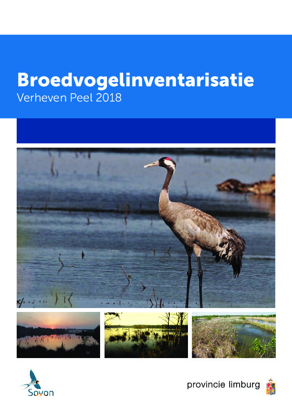 Omslag Broedvogelinventarisatie Verheven Peel 2018