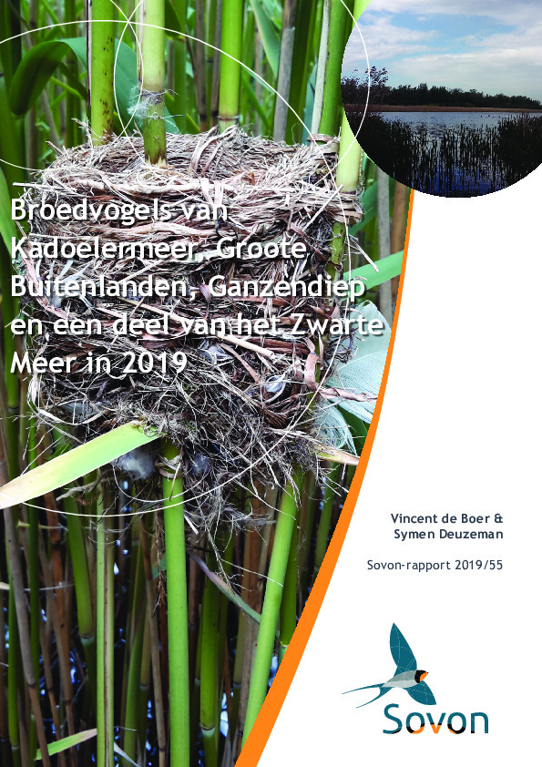 Omslag Broedvogelinventarisatie Zwartemeer 2019