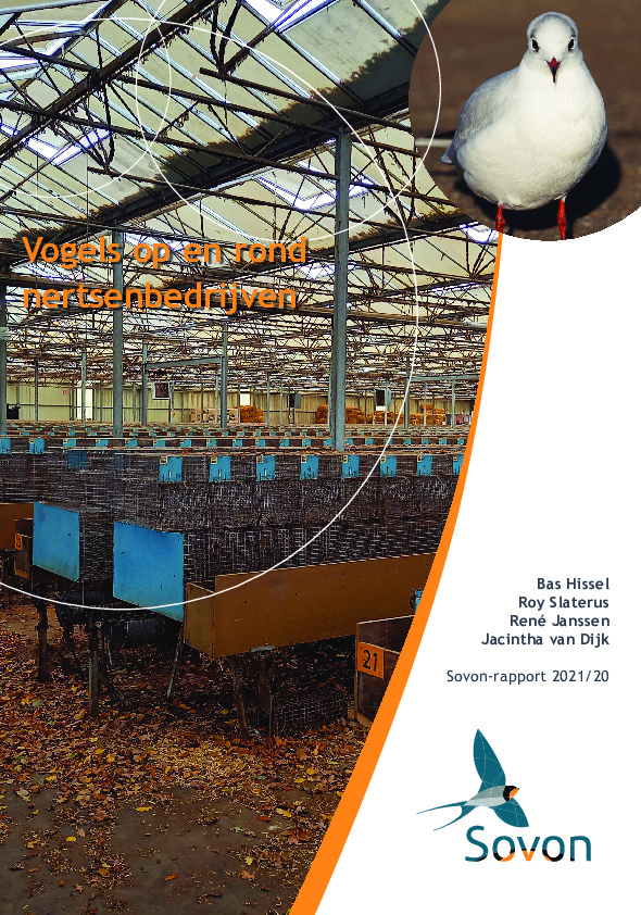 Omslag Vogels op en rond nertsenbedrijven in Nederland