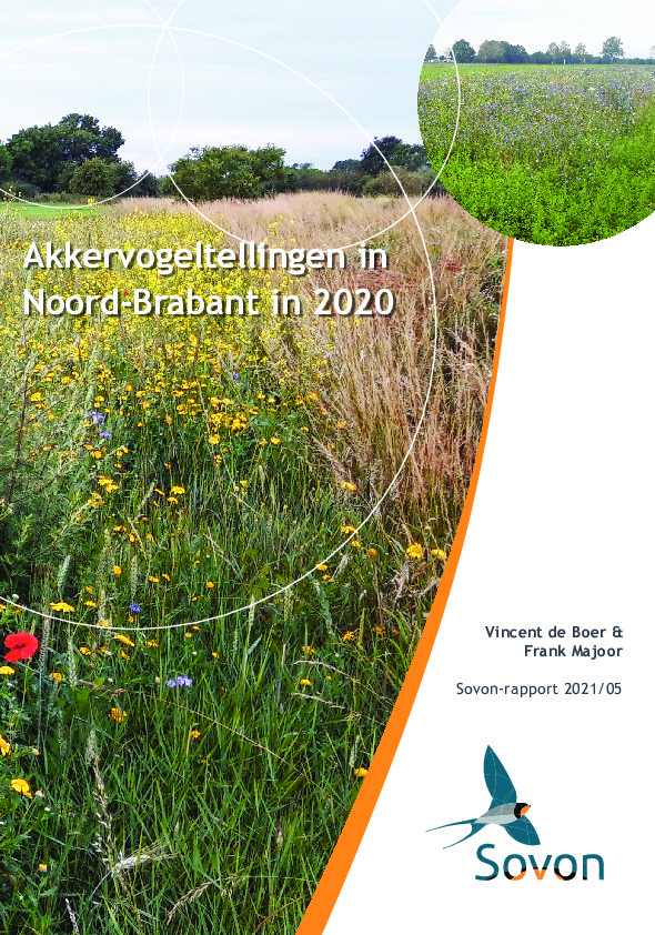 Omslag Akkervogeltellingen in Noord-Brabant in 2020