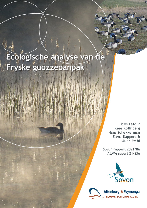 Omslag Ecologische analyse van de Fryske guozzeoanpak