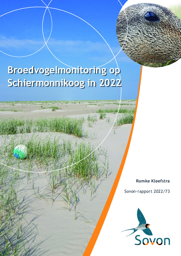 Omslag Broedvogelmonitoring op Schiermonnikoog in 2022