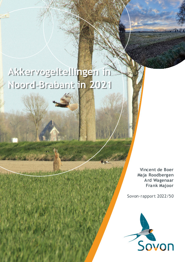 Omslag Akkervogeltellingen in Noord-Brabant in 2021