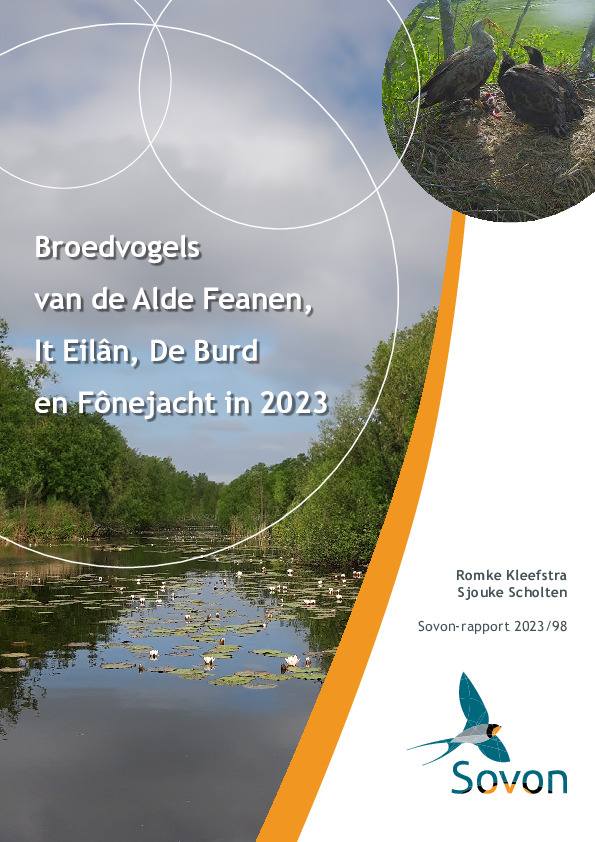 Omslag Broedvogels van de Alde Feanen, It Eilân, De Burd en Fônejacht in 2023