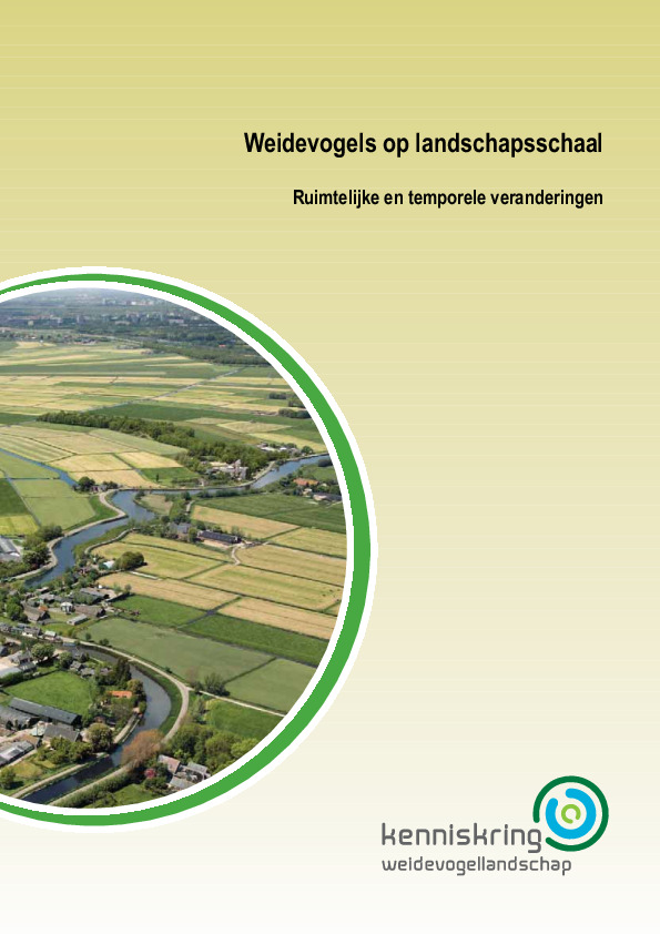 Omslag Weidevogels op landschapsschaal