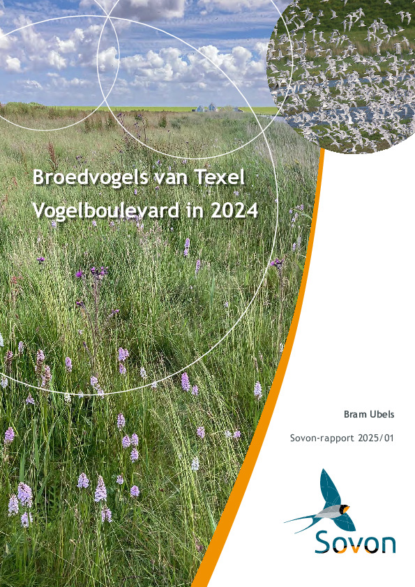 Omslag Broedvogels van Texel Vogelboulevard in 2024