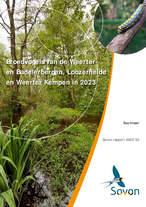Omslag Broedvogels van de Weerter- en Budelerbergen, Loozerheide en Weerter Kempen in 2023