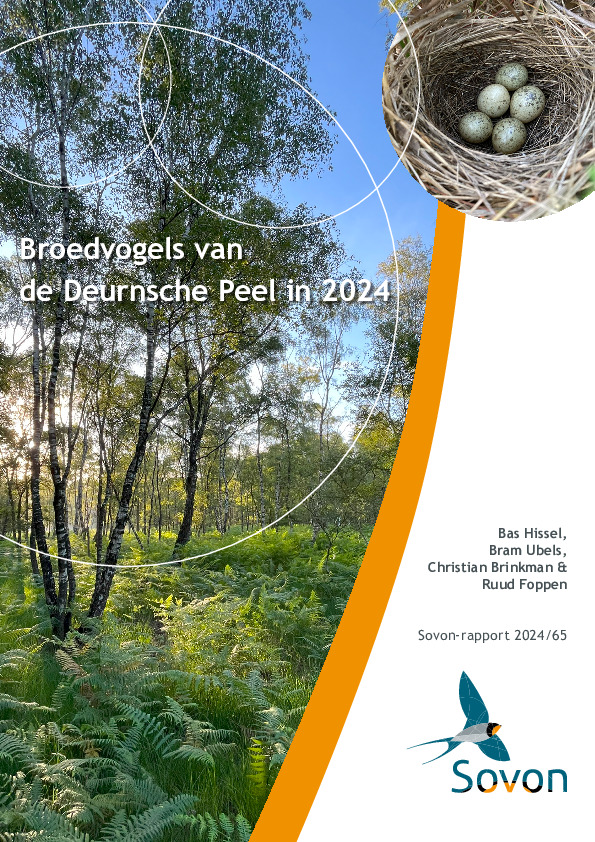 Omslag Broedvogels van de Deurnsche Peel in 2024
