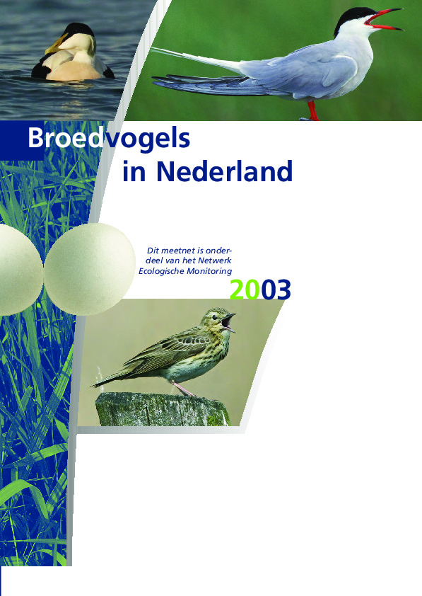 Omslag Broedvogels in Nederland in 2003