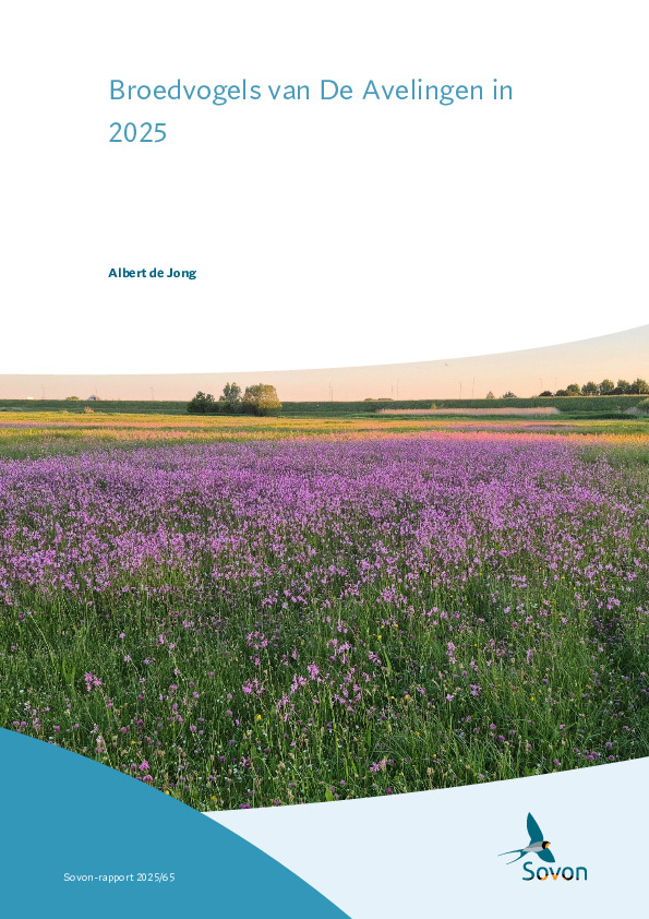 Omslag Broedvogels van De Avelingen in 2025