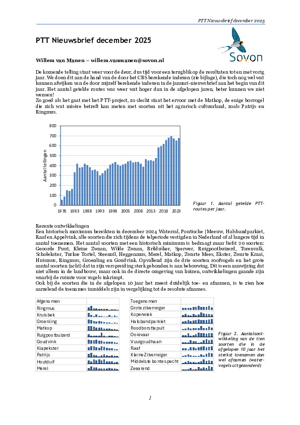 Omslag PTT nieuwsbrief 2025 - Matkoppen in Nederland: Afname of weg van teruggeweest?