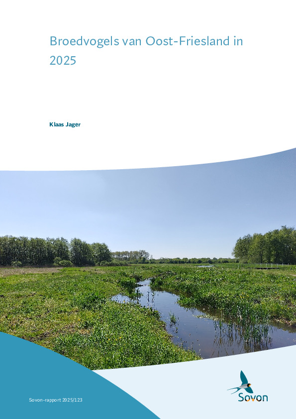 Omslag Broedvogels van Oost-Friesland in 2025