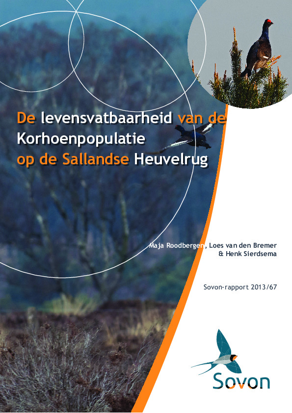 Omslag De levensvatbaarheid van de Korhoenpopulatie op de Sallandse Heuvelrug
