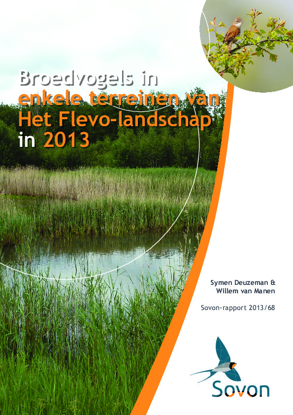 Omslag Broedvogels in enkele terreinen van Het Flevo-landschap in 2013