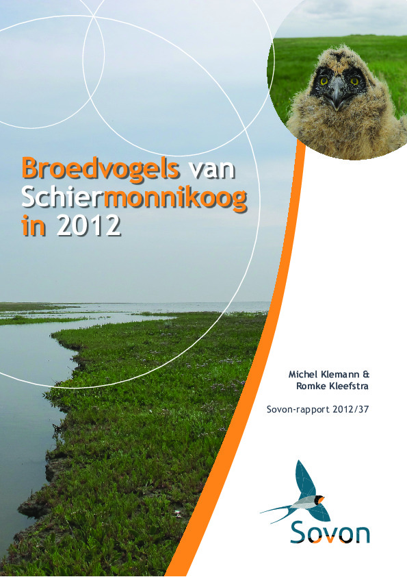 Omslag Broedvogels van Schiermonnikoog in 2012