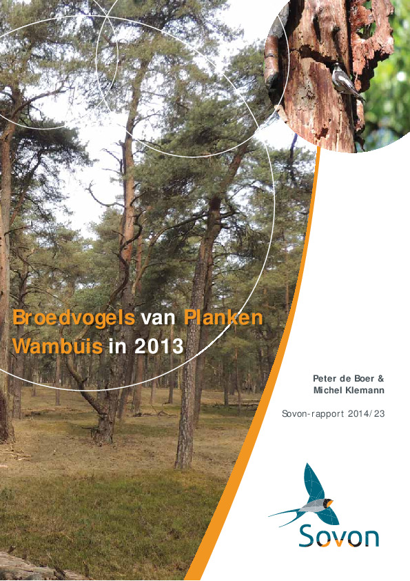 Omslag Broedvogels van Planken Wambuis in 2013