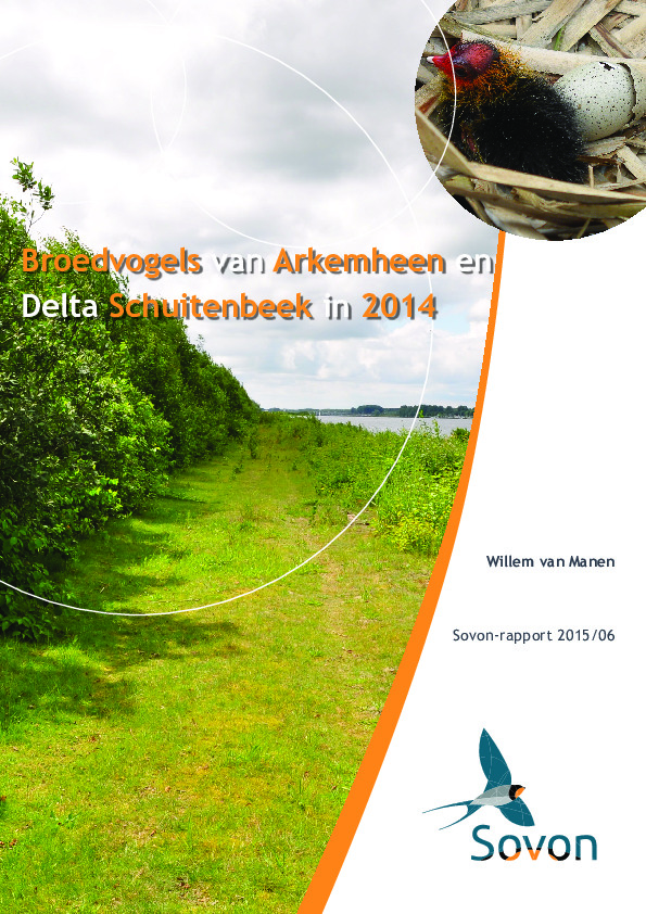 Omslag Broedvogels van Arkemheen en Delta Schuitenbeek in 2014