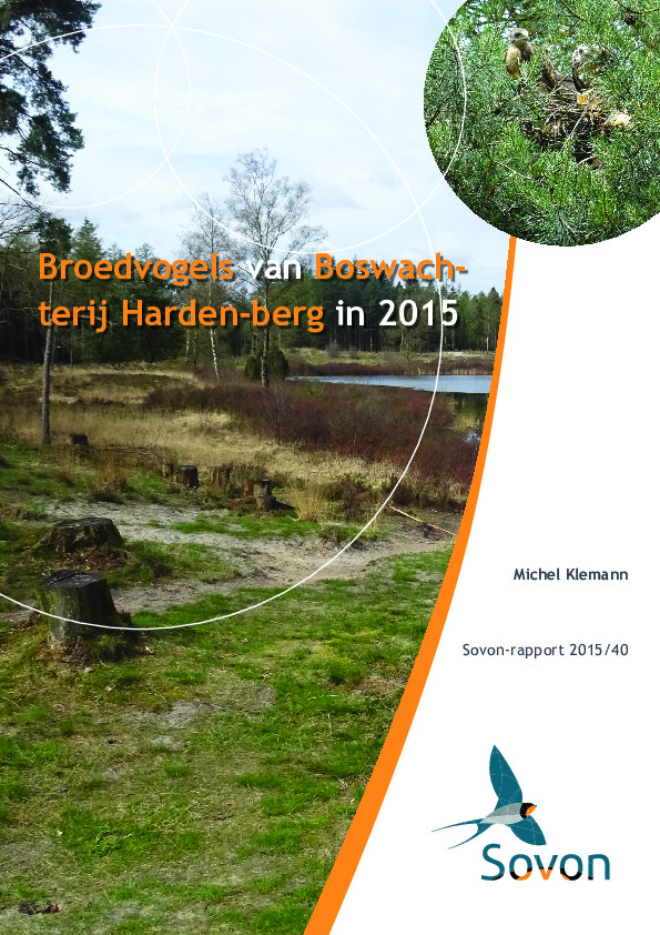 Omslag Broedvogels van Boswachterij Hardenberg in 2015