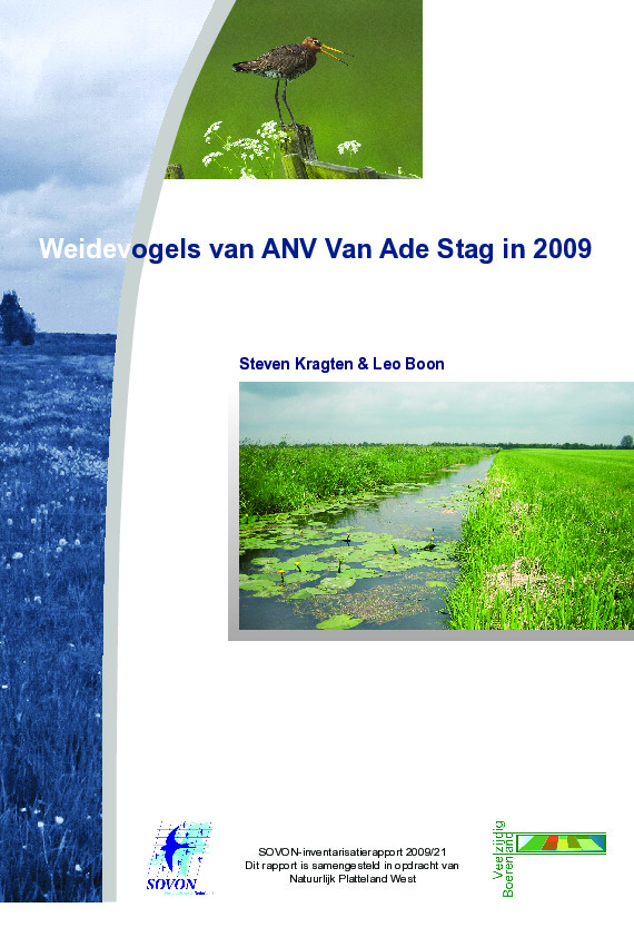 Omslag Weidevogels van ANV Van Ade Stag in 2009