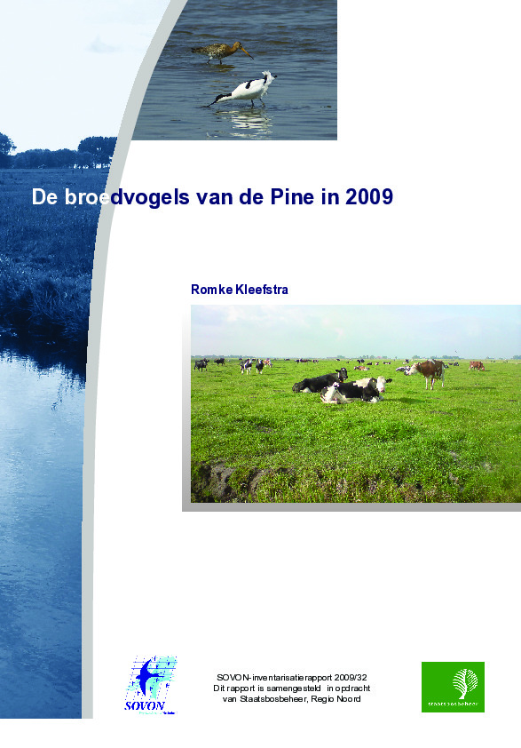 Omslag Broedvogels van De Pine in 2009