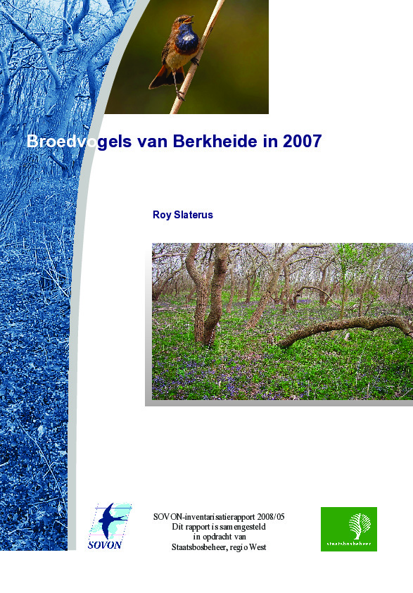 Omslag Broedvogels van Berkheide in 2007