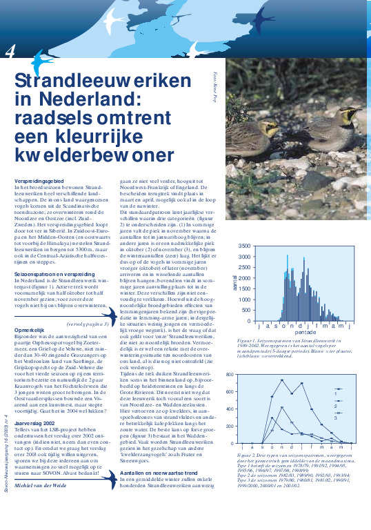 Omslag Strandleeuweriken in Nederland: raadsels omtrent een kleurrijke kwelderbewoner