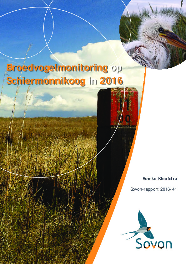 Omslag Broedvogelmonitoring op Schiermonnikoog in 2016