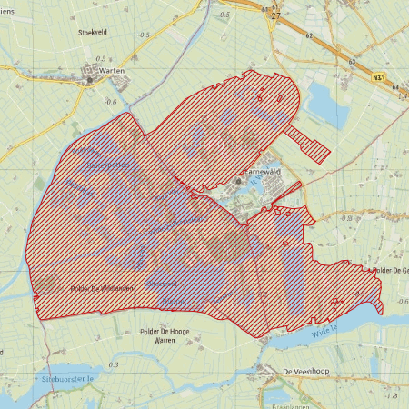 Begrenzing Natura 2000-gebied Alde Feanen