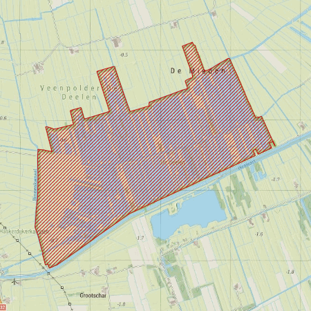 Begrenzing Natura 2000-gebied Deelen