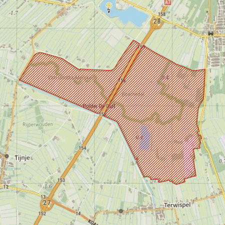 Begrenzing Natura 2000-gebied Van Oordt's Mersken