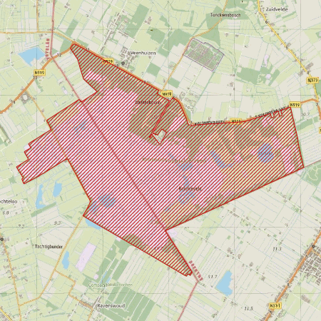 Begrenzing Natura 2000-gebied Fochteloërveen