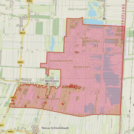 Begrenzing Natura 2000-gebied Bargerveen