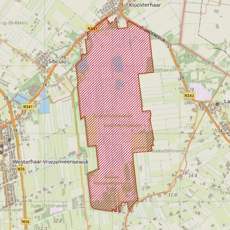 Begrenzing Natura 2000-gebied Engbertsdijksvenen