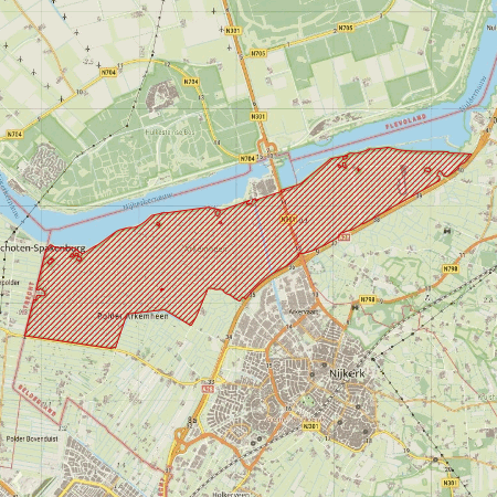 Begrenzing Natura 2000-gebied Arkemheen