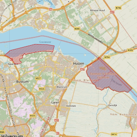 Begrenzing Natura 2000-gebied Eemmeer & Gooimeer Zuidoever