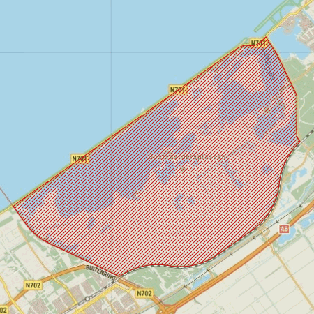 Begrenzing Natura 2000-gebied Oostvaardersplassen