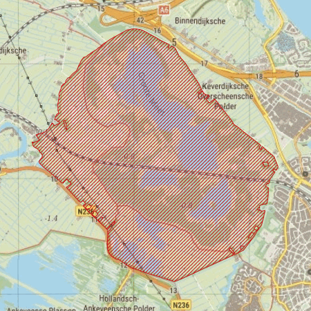 Begrenzing Natura 2000-gebied Naardermeer